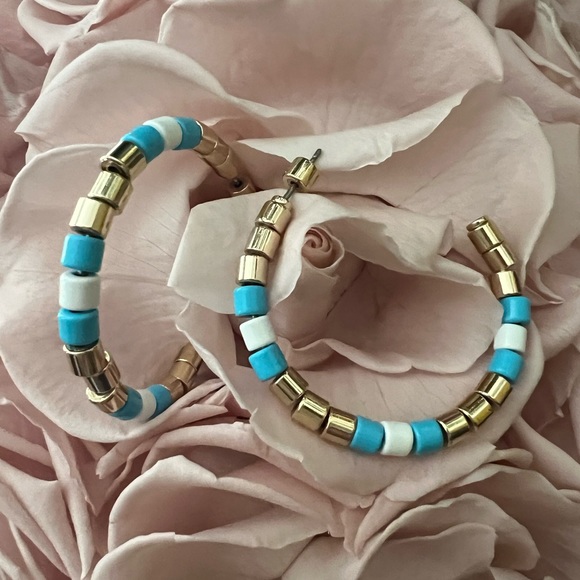 Roxanne Assoulin Bead Hoop Earrings - Picture 7 of 7